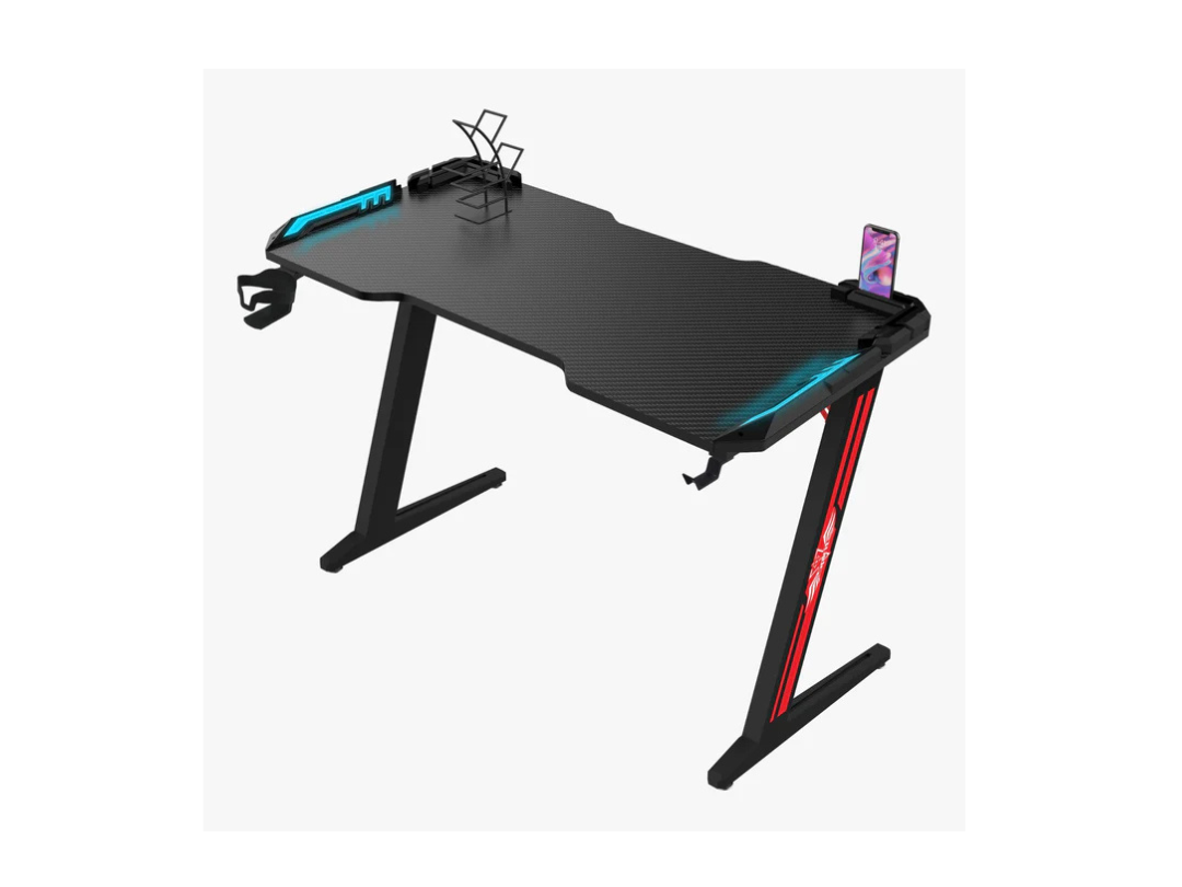 E-Sports Z3-1200 Gaming Desk 120CM with Light & Accessories - Qatar E-Sports Z3-1200 Gaming Desk 120CM with Light & Accessories - Qatar